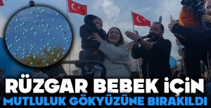 RÜZGAR BEBEK İÇİN GÜZEL GÜNLER YAKIN.... BALONLAR GÖKYÜZÜNE BIRAKILDI