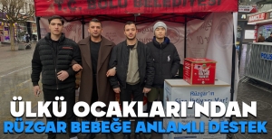 ÜLKÜ OCAKLARI'NDAN RÜZGAR BEBEĞE ANLAMLI DESTEK...